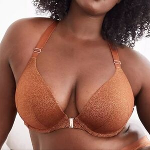 Women's Glittering Copper Bra